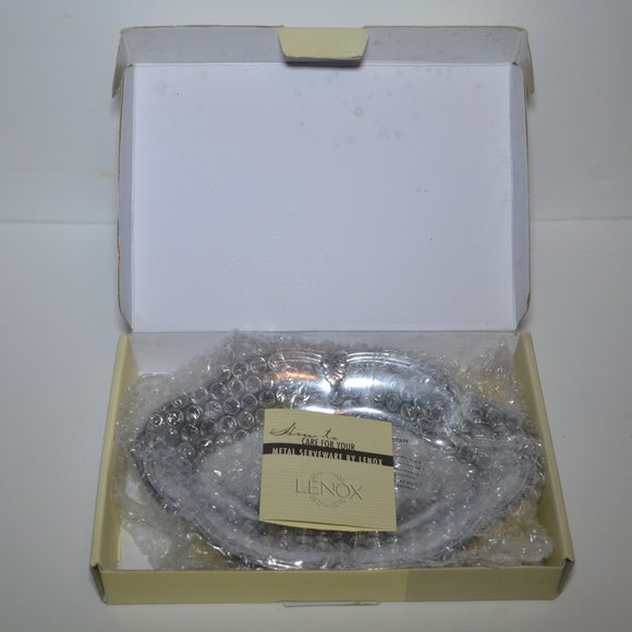 Lenox 9 Inch Butlers Serveware Tray With Original Box And Paperwork - Picture 5 of 7